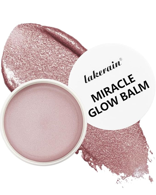 Multi Glow Balm,Miracle Glow Balm Tinted Face Creamy Blush for Women Cheek Lip Eye,Hydrating Lightweight & Blendable Color,Shimmer Blusher Facial Makeup,Mother's Day Gift for Women Girl-01Natural