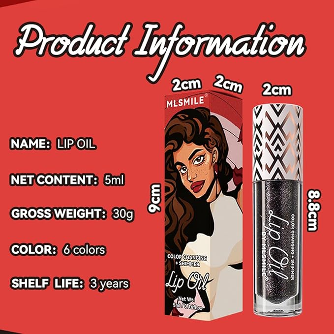 3 Pcs Boss Up Color Changing Lip Oil,