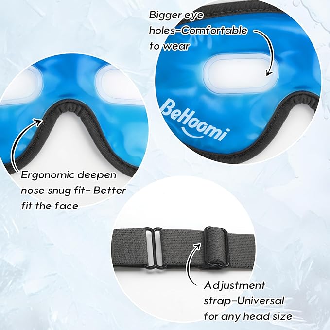 Cooling eye mask, gel eye