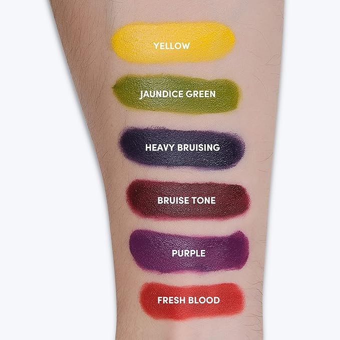 6-Color Bruise Wheel, Professional SFX Cream Makeup Palette