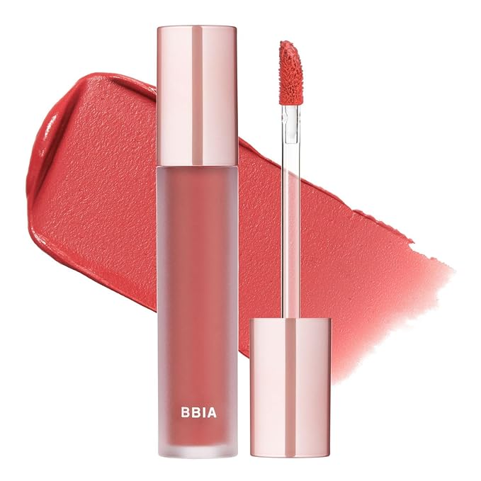 BBIA Last Velvet Tint - Soft & Creamy Matte Finish Lip Stain, Blur Effect with Velvety Texture, Long-Lasting, High Pigment, Lightweight, Non-Drying, Vegan, Korean Lip Makeup (V01 EXTRA PURE)