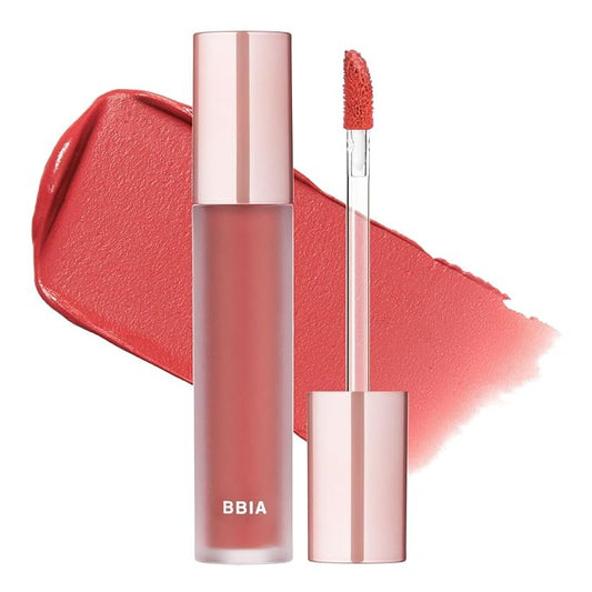 BBIA Last Velvet Tint - Soft & Creamy Matte Finish Lip Stain, Blur Effect with Velvety Texture, Long-Lasting, High Pigment, Lightweight, Non-Drying, Vegan, Korean Lip Makeup (V01 EXTRA PURE)
