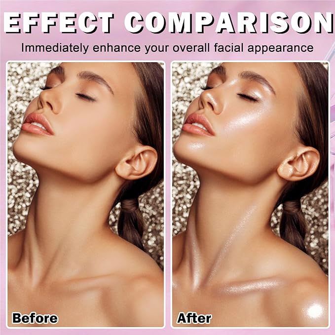 White Highlighter Makeup Palette Face Highlighter Powder Iluminadores Palette-inger Color 04 G