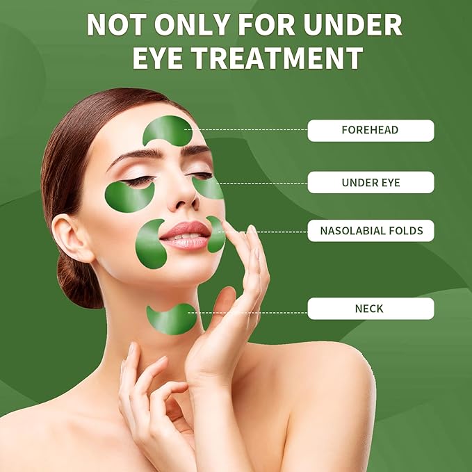 Under eye patches 70pcs, green