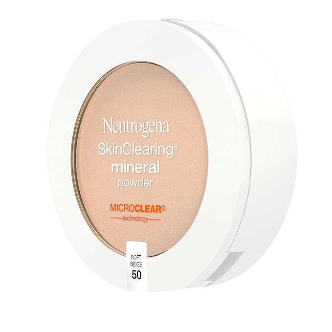 Neutrogena SkinClearing Mineral Acne-Concealing Pressed Powder Compact, Shine-Free 38 oz