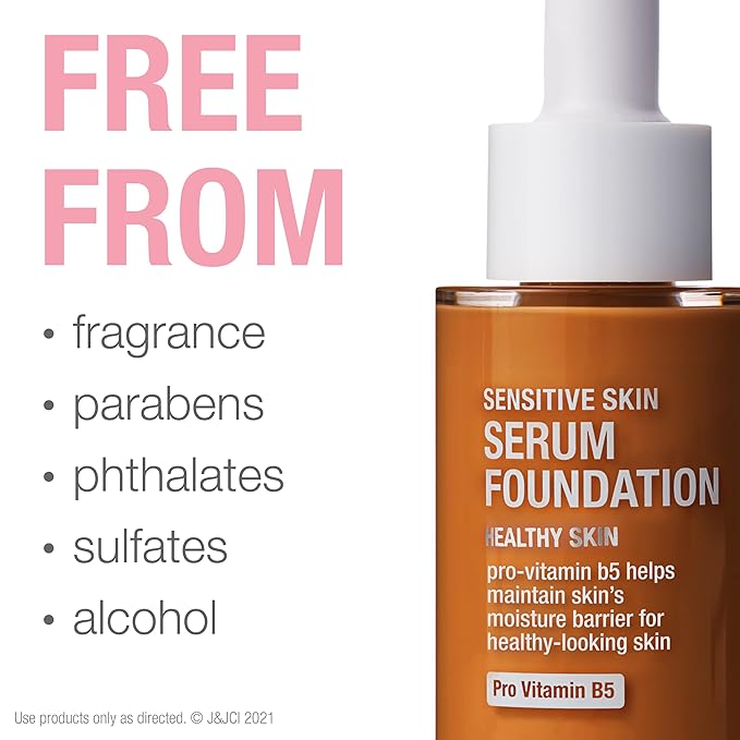 Neutrogena Healthy Skin Sensitive Skin Serum Foundation with Medium/Deep 02, 1 oz