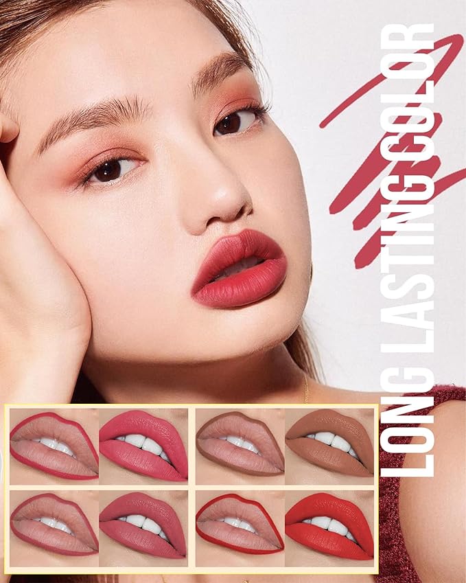 Lip Stain Marker Pen Set-4 Pcs Hydrating Lip