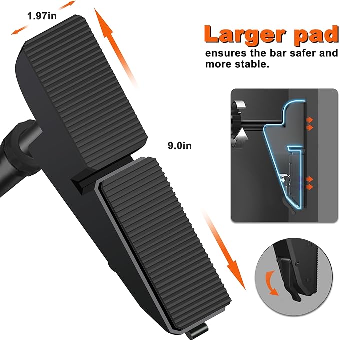 FICTOR Door Pull up Bar for Doorway 30''-37'' Door