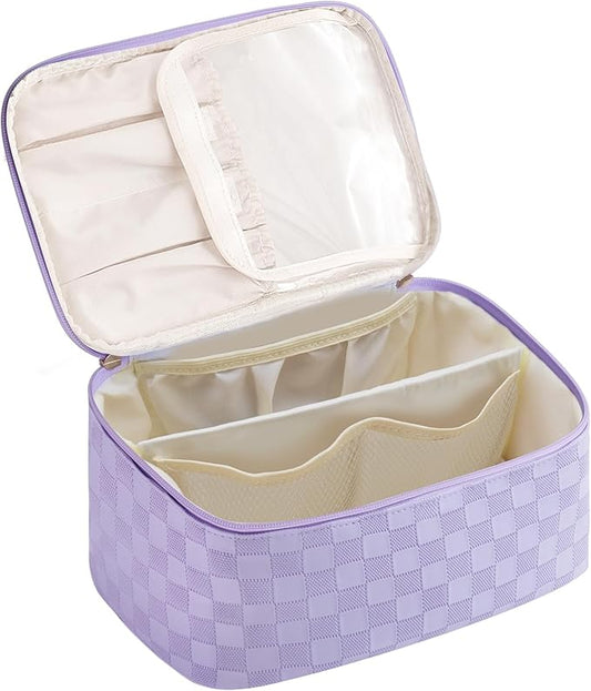 Large travel makeup bag makeup