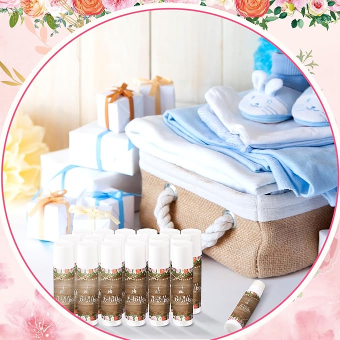 40 Pieces Lip Balm Bulk Baby (Floral)