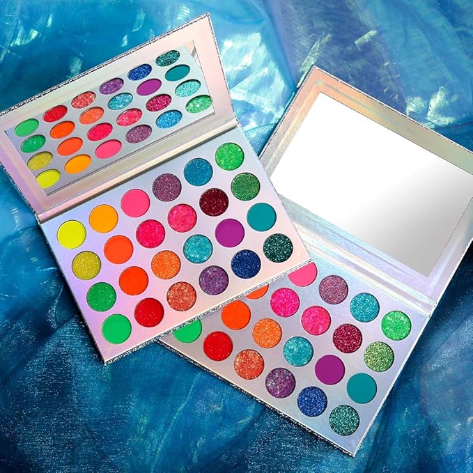 DE'LANCI Neon Eyeshadow Palette Glow in the Dark,