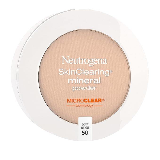Neutrogena SkinClearing Mineral Acne-Concealing Pressed Powder Compact, Shine-Free 38 oz