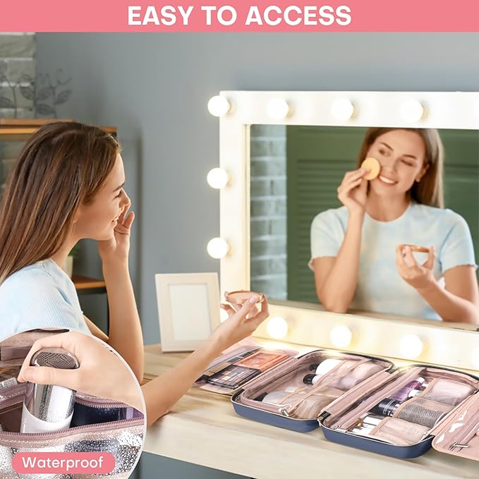 Travel toiletry bag for women,