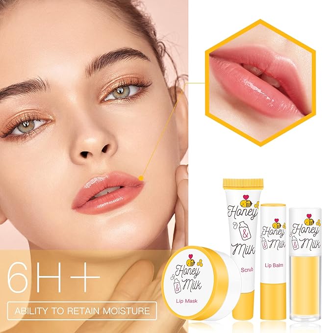 4 Piece Honey Milk Lip Mask