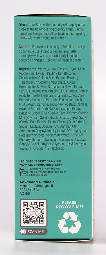 Advanced clinicals puffy under eye