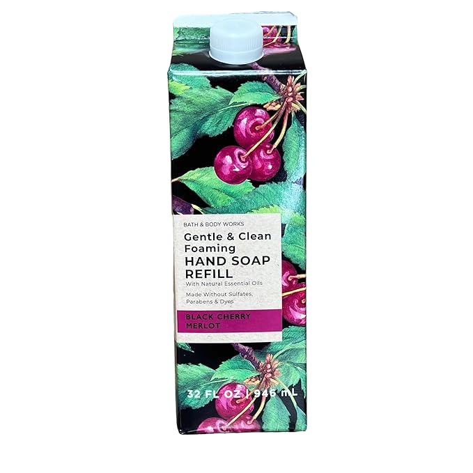 Bath & Body Works Black Cherry Merlot Refill Gentle & Clean Foaming Hand Soap, 32 fl. oz. (Black Cherry Merlot)