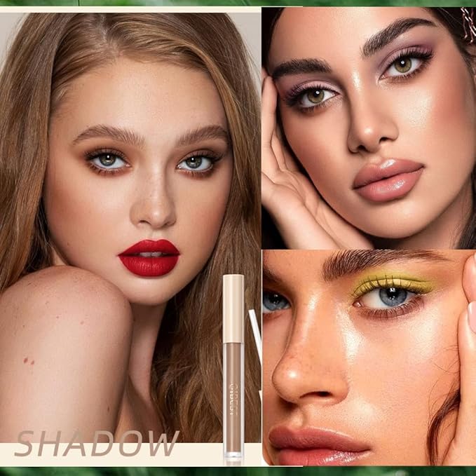 Matte Eyeshadow liquid Long Lasting High-pigmented Eye shadow Gel Eye Makeup (Matte Light Brown)