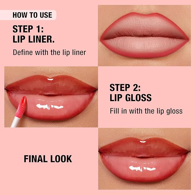 LANGMANNI 6 Matte Lip Liner With 6 Nourishing Lip Oil Lip Gloss Set, Long-Lasting And Hydrating 2 IN 1 Makeup Set, Beauty Daily Cosmetics Gift for Girls