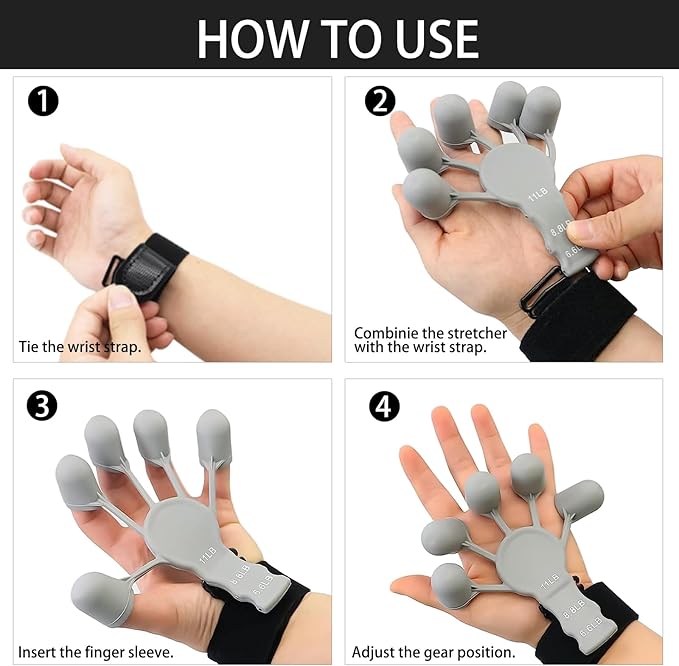 Gripster, 2PCS Hook Grip Strength Trainer 2023 Upgraded