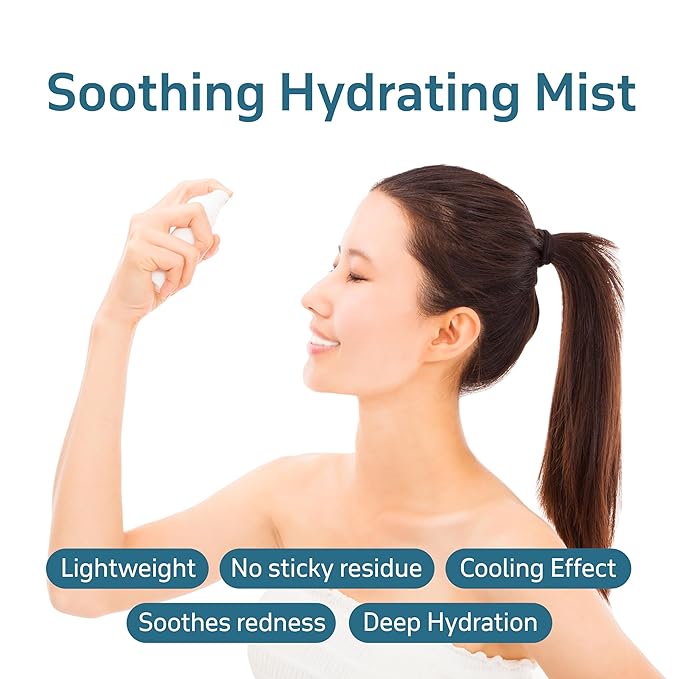 ECO Soothing Cream Mist (5.07oz/150ml), Face and Body Mist for Senstive Skin, Immediate Hydration and Soothing with Probiotics, Moisturizer for Dry Skin, Korean Skin Care, Travel Size