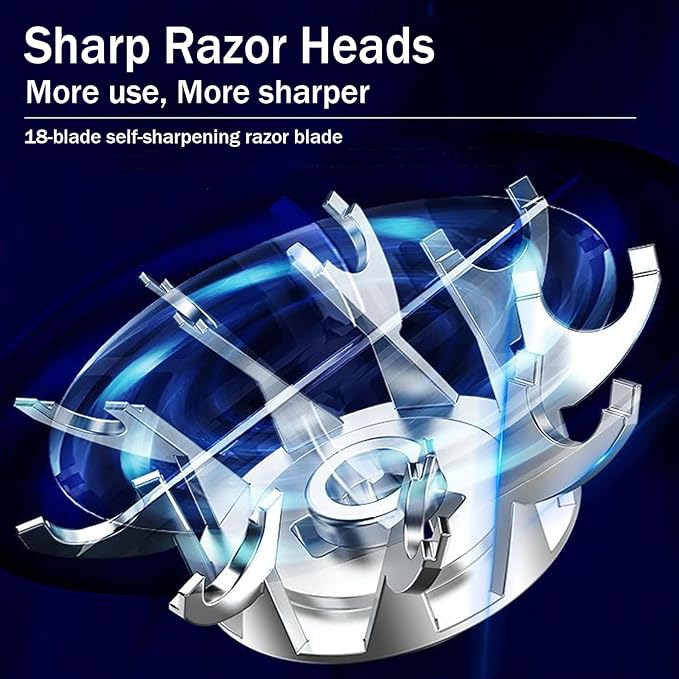 Mini Razors for Women, Upgraded Portable Powerful Electric Razors for Men, Facial Hair Remover for Women, Painless Face Shaver for Travel and Office Business Trips Black