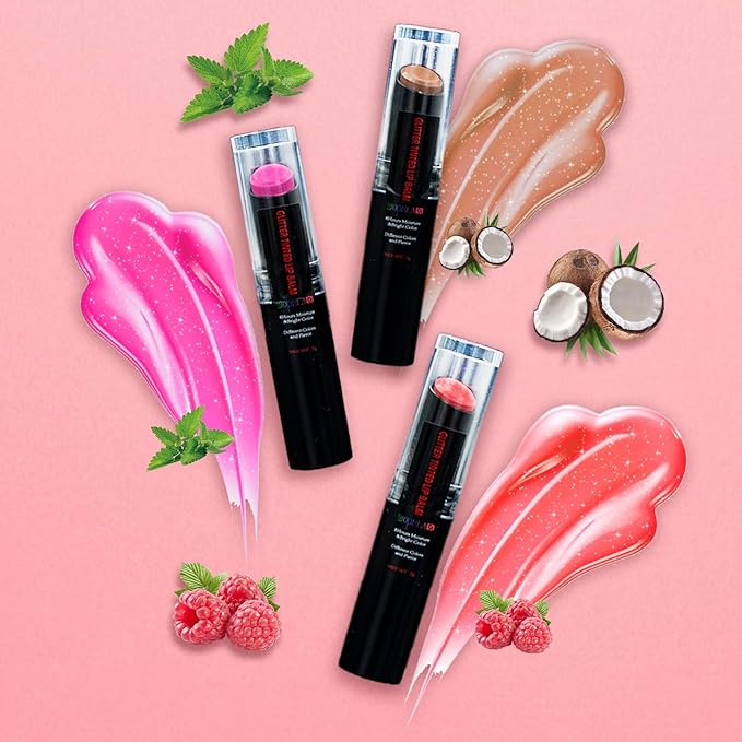 10 Pack Tinted Lip Balm With Lips