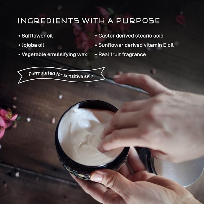 Farmstead Apothecary 100% Natural Anti-Aging Face Cream with Jojoba Oil, 4 oz (Citrus Rose)