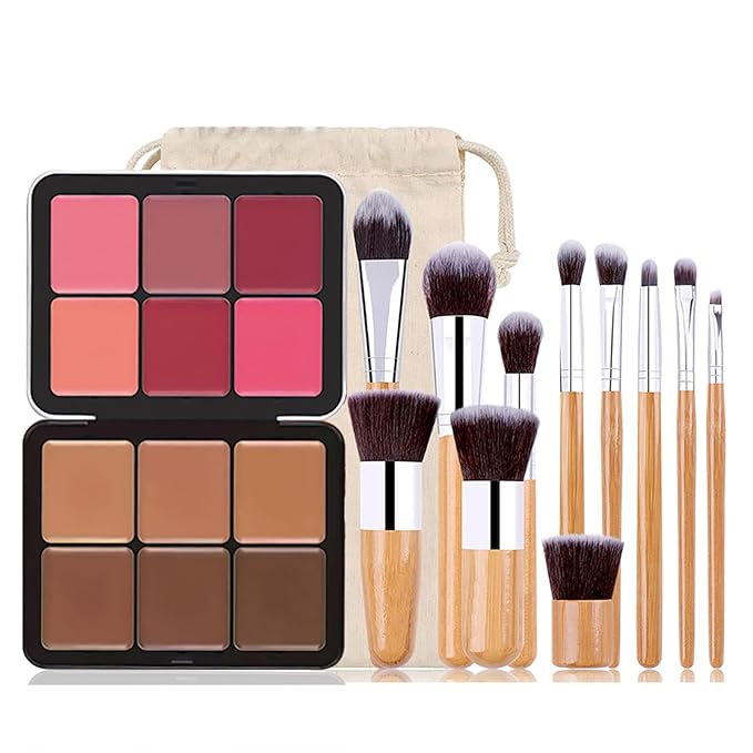 6 Colors Cream Blush Palette + 6 Colors