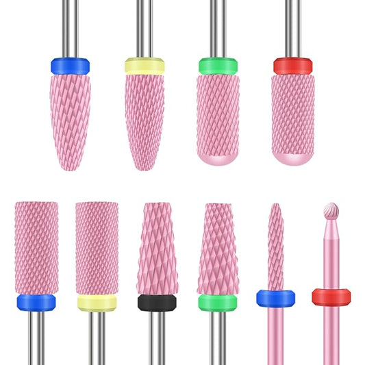 Depvko 10pcs ceramic nail drill