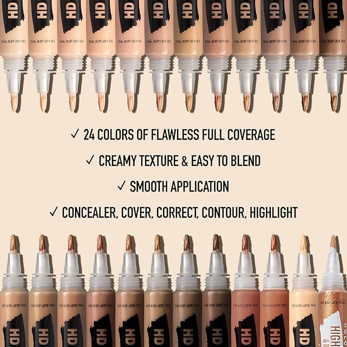 Ruby Kisses HD Concealer & Foundation Flawless Full Orange Corrector)