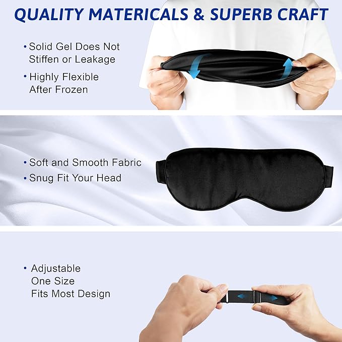 Cooling eye mask, cold eye