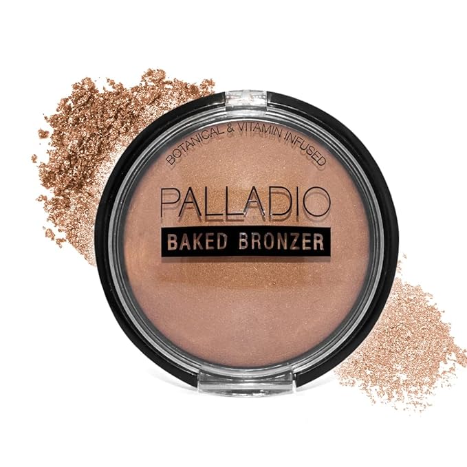 Palladio Baked Bronzer, Highly Pigmented and Easy to