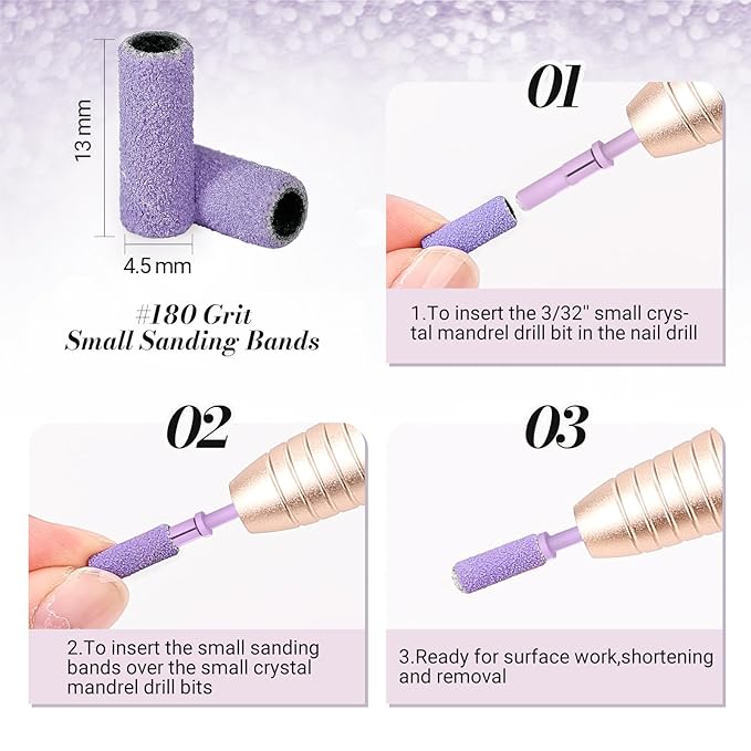 Melodysusie 50 pcs nail drill