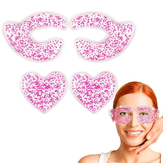 Reusable eye patches, gel eye