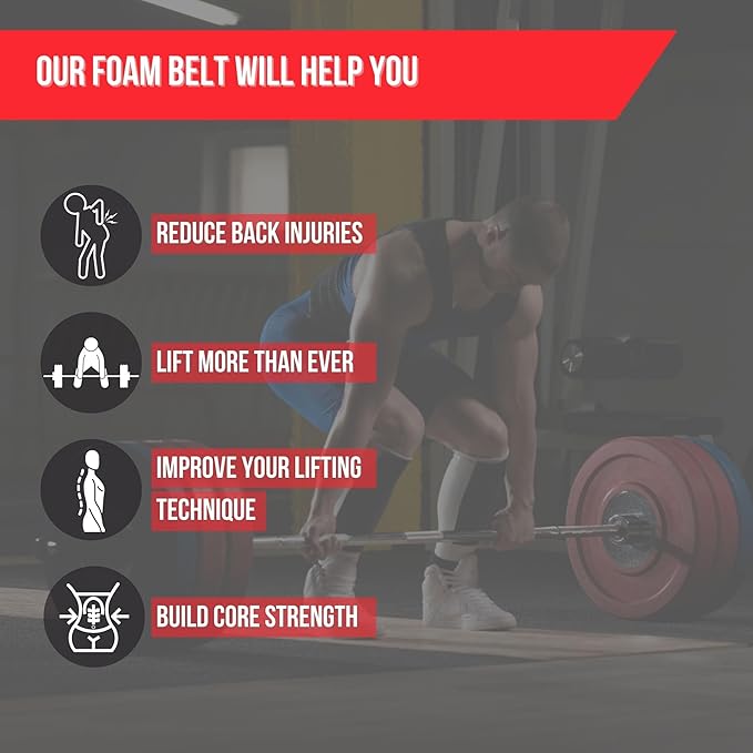 5" Men's Foam Weightlifting Belt