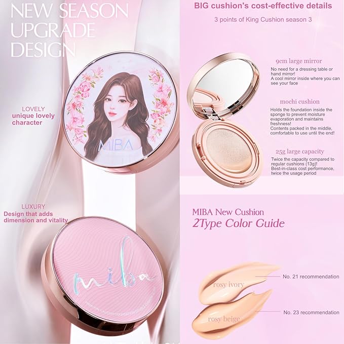 MIBA Ion Calcium Foundation Double Cushion Glow 25 25 g