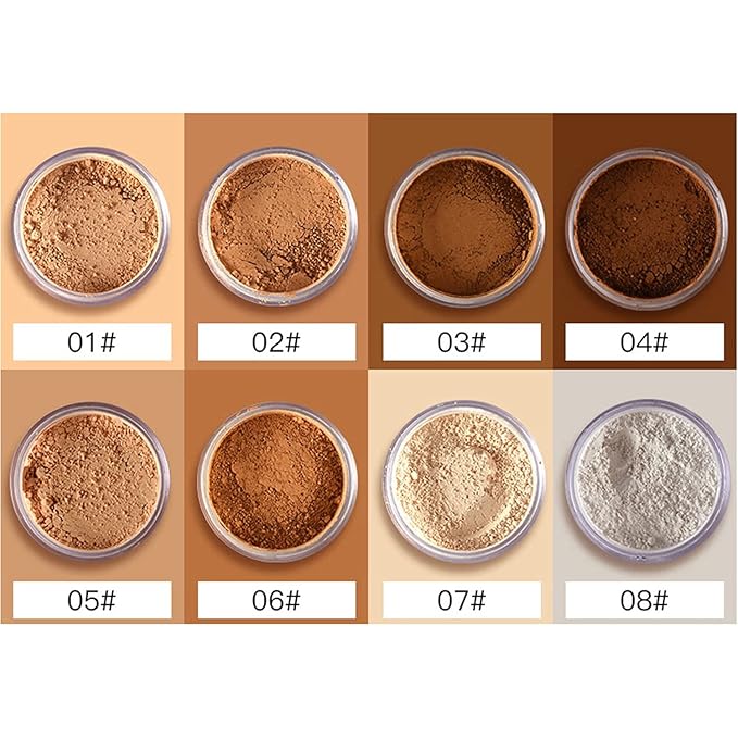 MAEPEOR Matte Setting Loose Powder 8 Colors Smooth