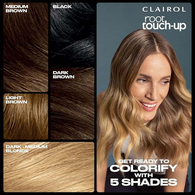 Clairol Root Touch-Up Color + Volume 2-in-1 Temporary Spray, Dark Brown Hair Color, Pack of 1