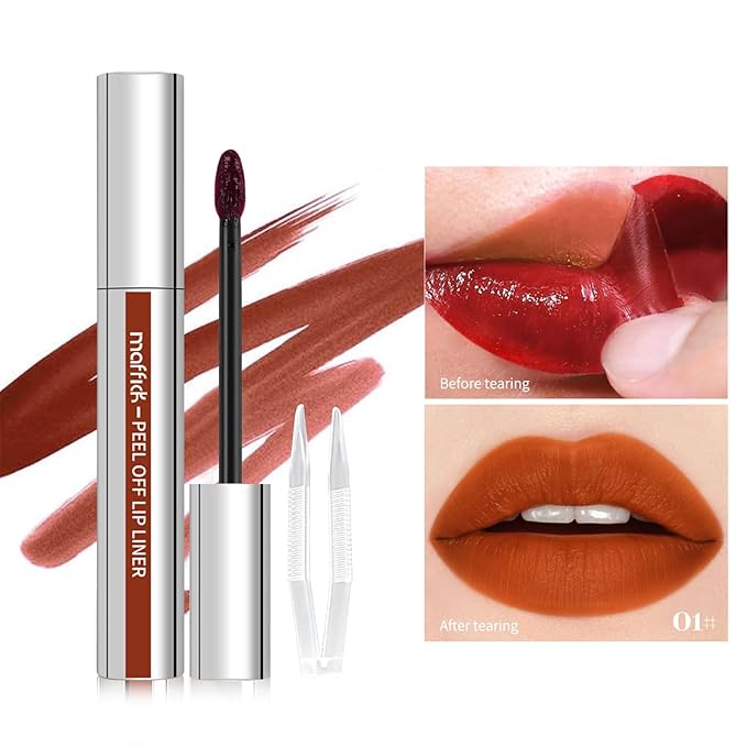 3PCS Lip Liner，Peel Off Lip Liner Tattoo, Peel Lip