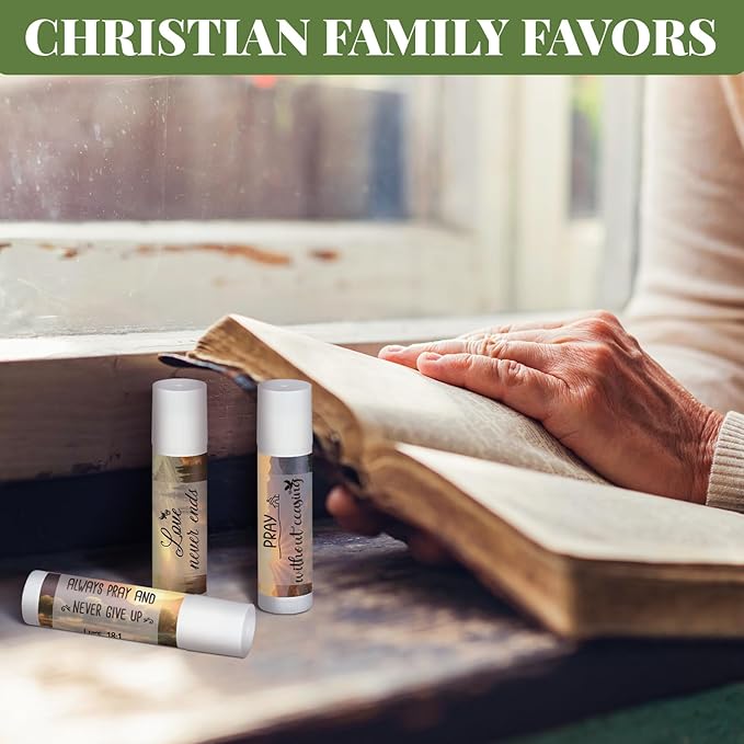 50 Pcs Lip Balm with Scripture Styles