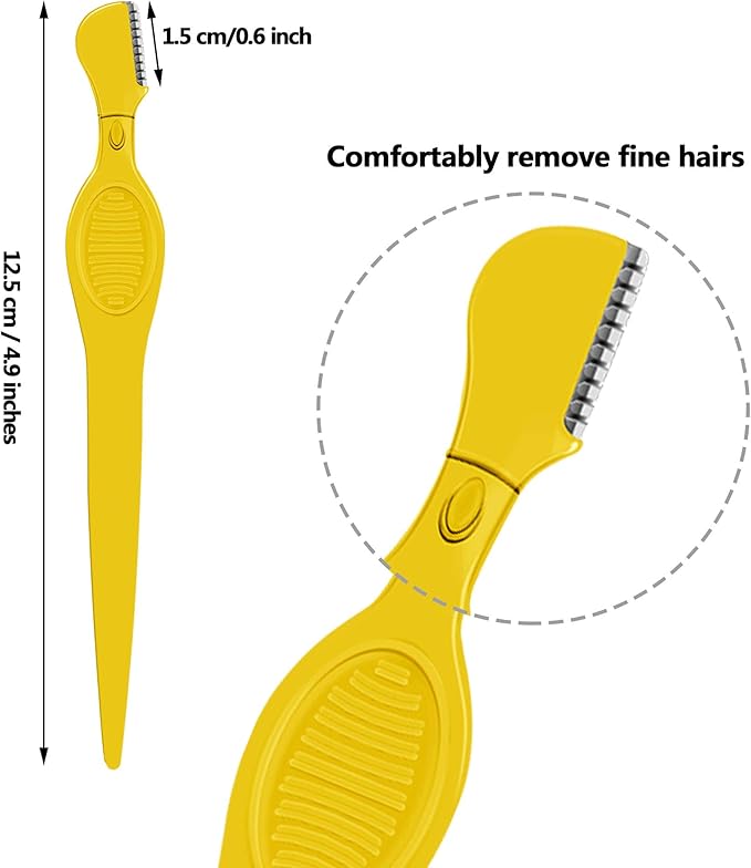 Mudder 28 Pcs Eyebrow Razor Knife Shaver Trimmer Shaver Multipurpose Exfoliating Tool Facial Hair Removal for Women Valentine Gift Giving(Multi-Colors)