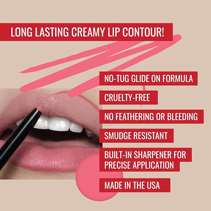 Runway Rogue Designer Liner Lip Pencil, Matte Blush-Pink Lip