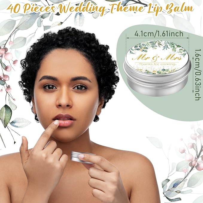 40 Pieces Bridal Shower Lip Balm Style)