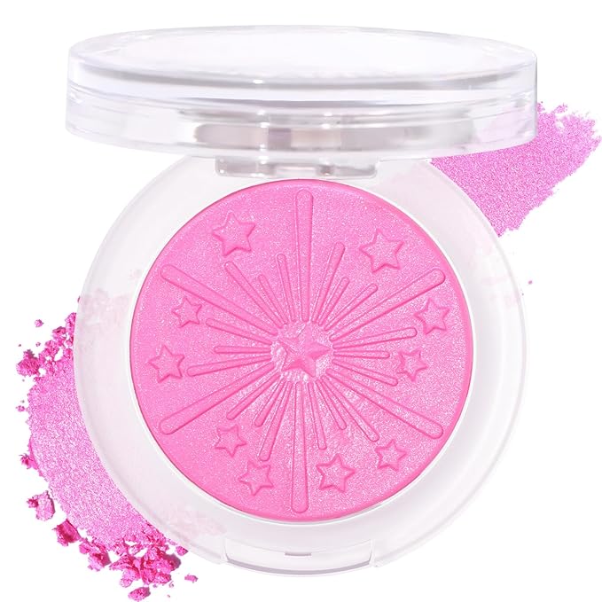 UCANBE Baked Blush for Cheek, Glow Blushing Palette - Seamless Silky Blendable Powder Blush Makeup Palette, Delivering Long Last Natural Ruddy Complexion, 04 Bubble