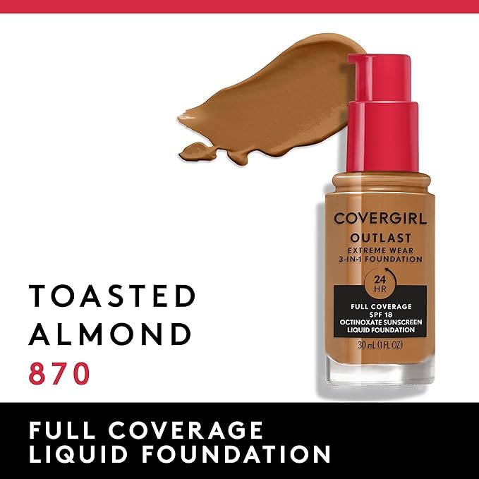 Covergirl Outlast Extreme Wear 3-in-1 Full Coverage Liquid Fl. Oz.