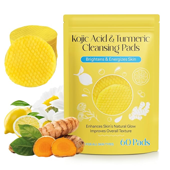 Turmeric kojic acid cleansing pads,