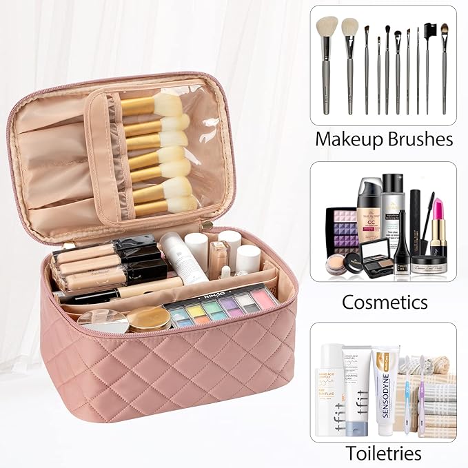 Ocheal makeup bag, portable cosmetic