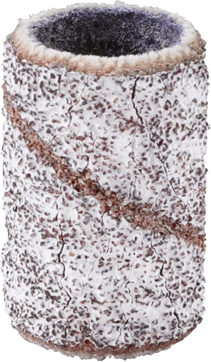 PANA 100 Pieces Large Nail Sanding Bands Professional Nail Manicure Great Fit for Nail Drill Bits for Acrylic Nails (100 Grit, Zebra)