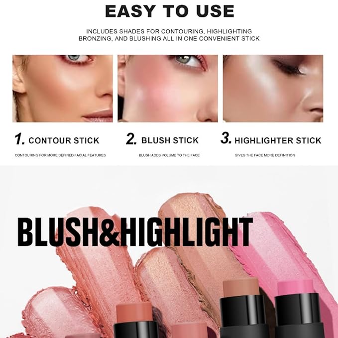 MAEPEOR Matte Blush 6 Color Smooth Creamy Shiny (Color 06)