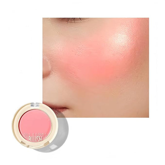 Shiny Blush 12 Color Cream High-Pigmented Buildable Face Blush Long-Lasting Natural Look Face Blush for Cheeks (Color 05)